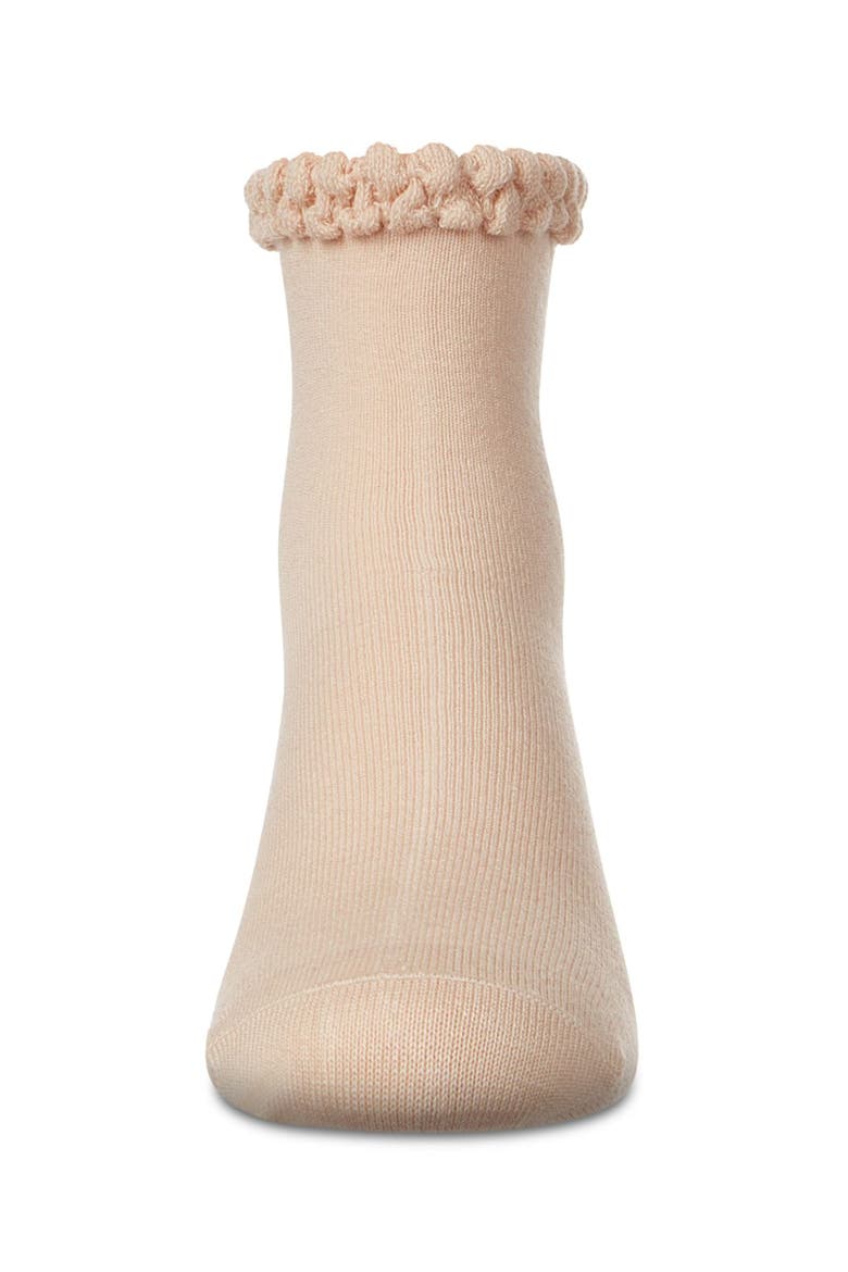 Bubble Stitch Welt Anklet Socks, Alternate, color, Oatmeal
