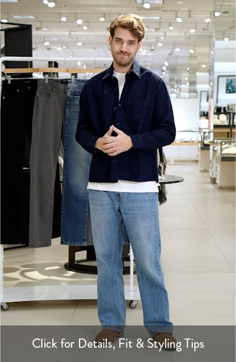 Checkerboard Denim Button-Up Shirt, sales video thumbnail