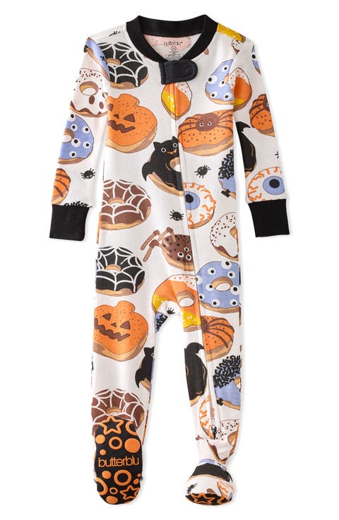 Cruz One-Piece Fitted Organic Cotton Footie Pajamas