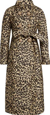 Valentino Garavani Leopard Print Wool Coat