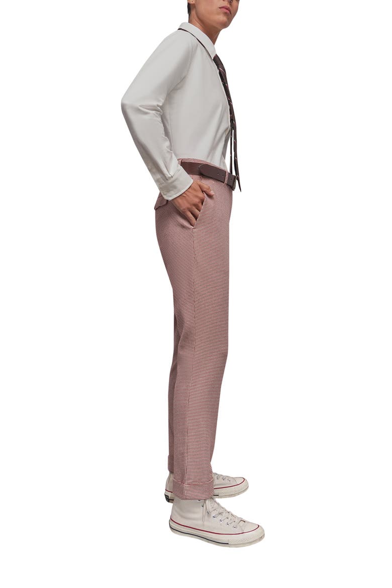 The Empower Houndstooth Trouser, Alternate, color, CINNAMON/OAT