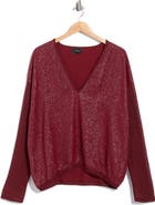 Longchamp Metallic V-Neck Sweater