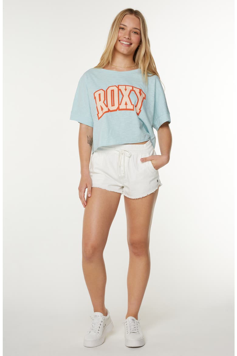 Scenic Route Frayed Cotton Shorts, Alternate, color, SNOW WHITE SOLID