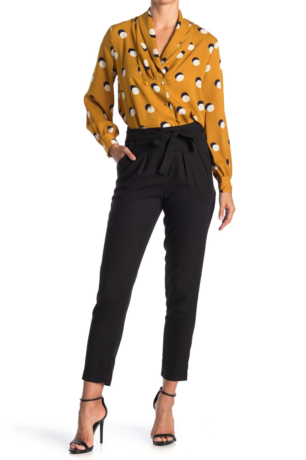 FRNCH Tie Waist Pants Nordstromrack — free download