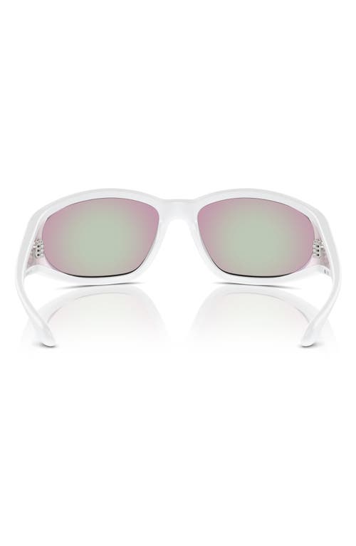 Diesel ® 65mm Oversize Pillow Sunglasses In Matte White/bubble
