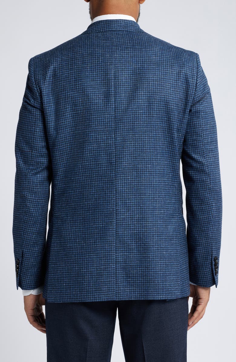 Ted Baker London Karl Mini Houndstooth Check Wool & Cotton Blend Sport Coat, Alternate, color,