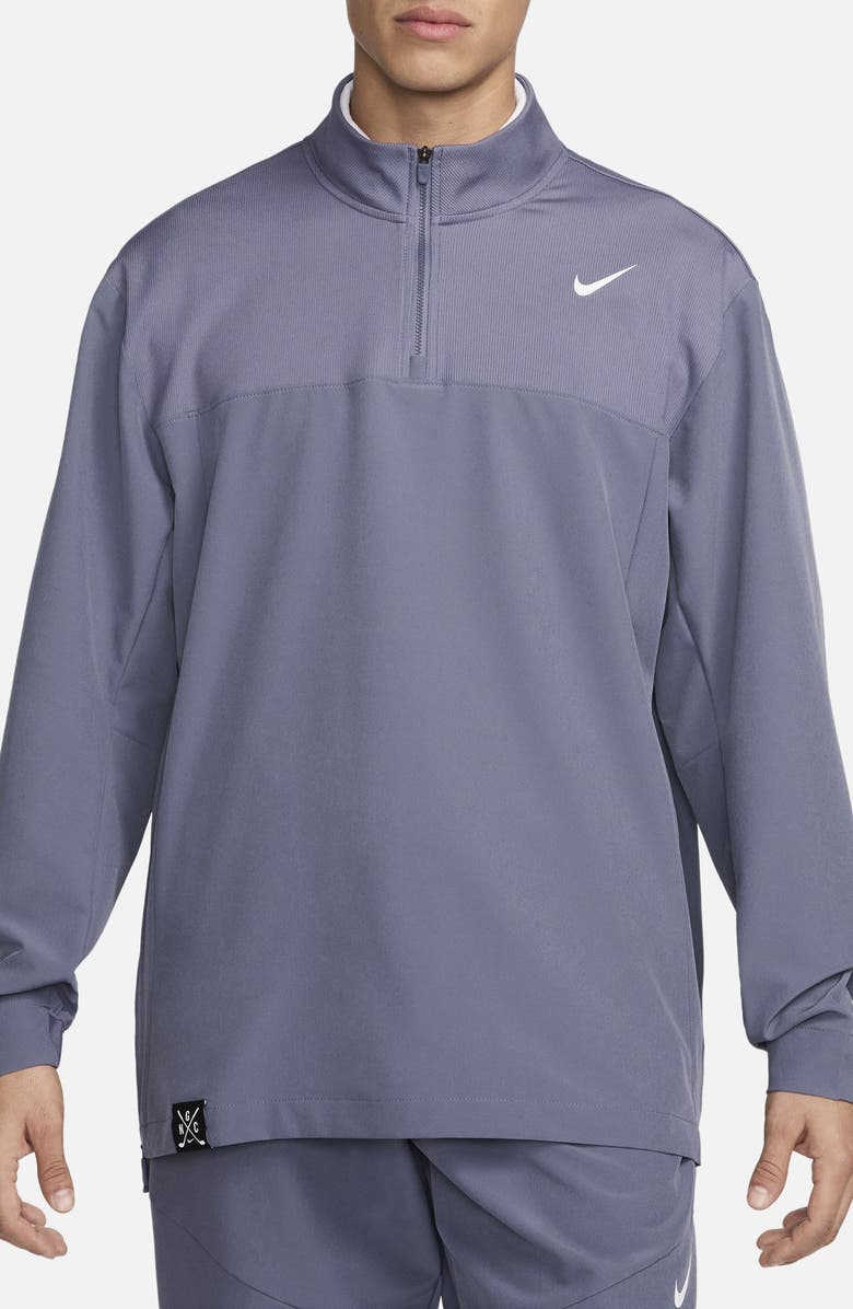 Nike Dri-FIT Golf Club Quarter Zip Pullover, Main, color, Light Carbon/ White