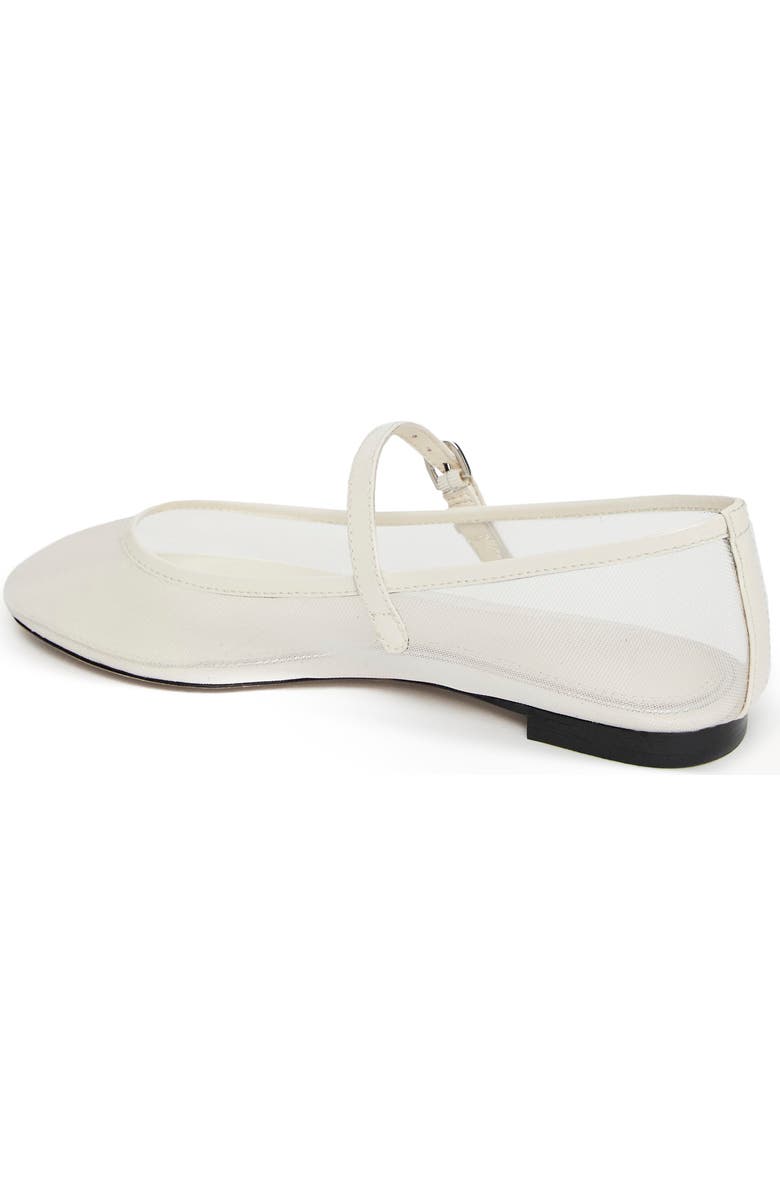 PAIGE Josie Mesh Mary Jane Flat, Alternate, color, Bone