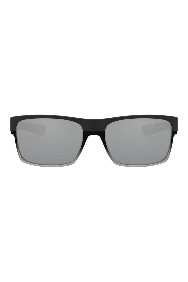TwoFace™ Machinist 60mm Square Sunglasses, Main, color, BLACK
