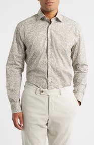 Jack Victor Lincoln Floral Stretch Cotton Button-Up Shirt