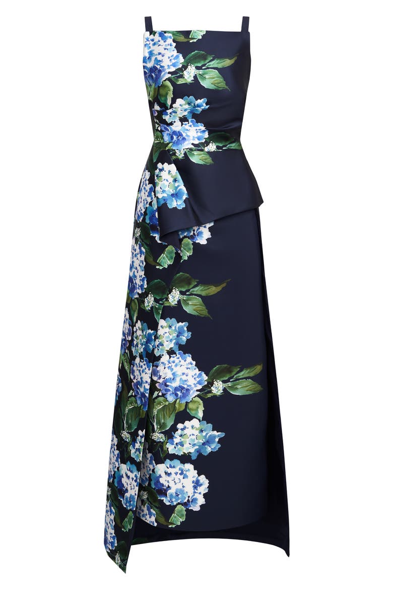 Barbara Floral Gown, Alternate, color, MIDNIGHT BLUE