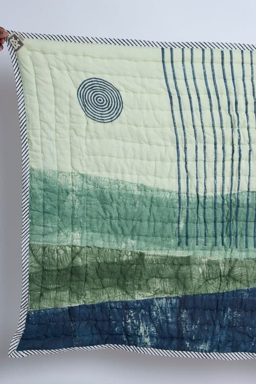 Cqc La Ojai Baby Quilt In Green