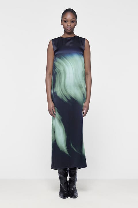 Sleeveless Printed Dress
