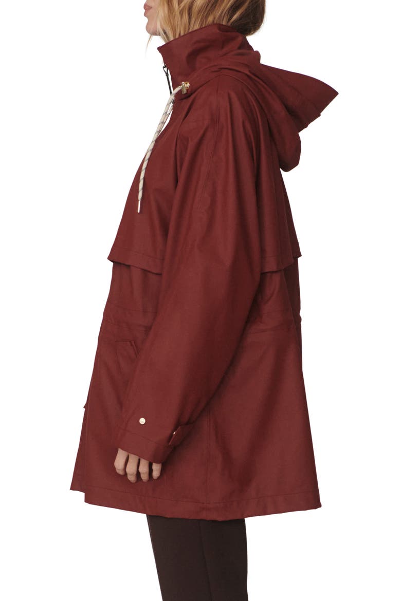 Alyssa Waterproof Rain Jacket, Alternate, color, ANDORRA BROWN