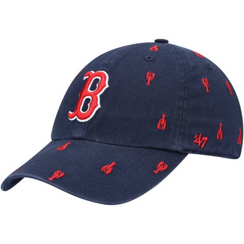 Women's '47 Navy Boston Red Sox Confetti Clean Up Adjustable Hat