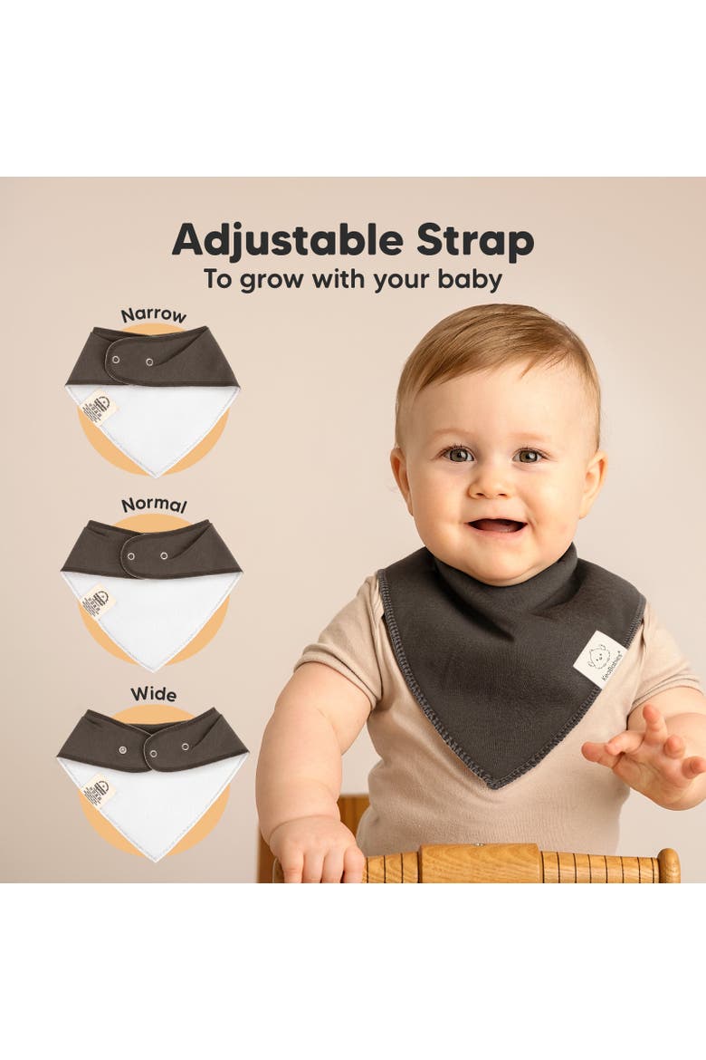 8-Pack Organic Bandana Bibs, Alternate, color, Basics
