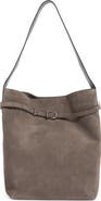 Madewell The Essential Belted Suede Bucket Tote