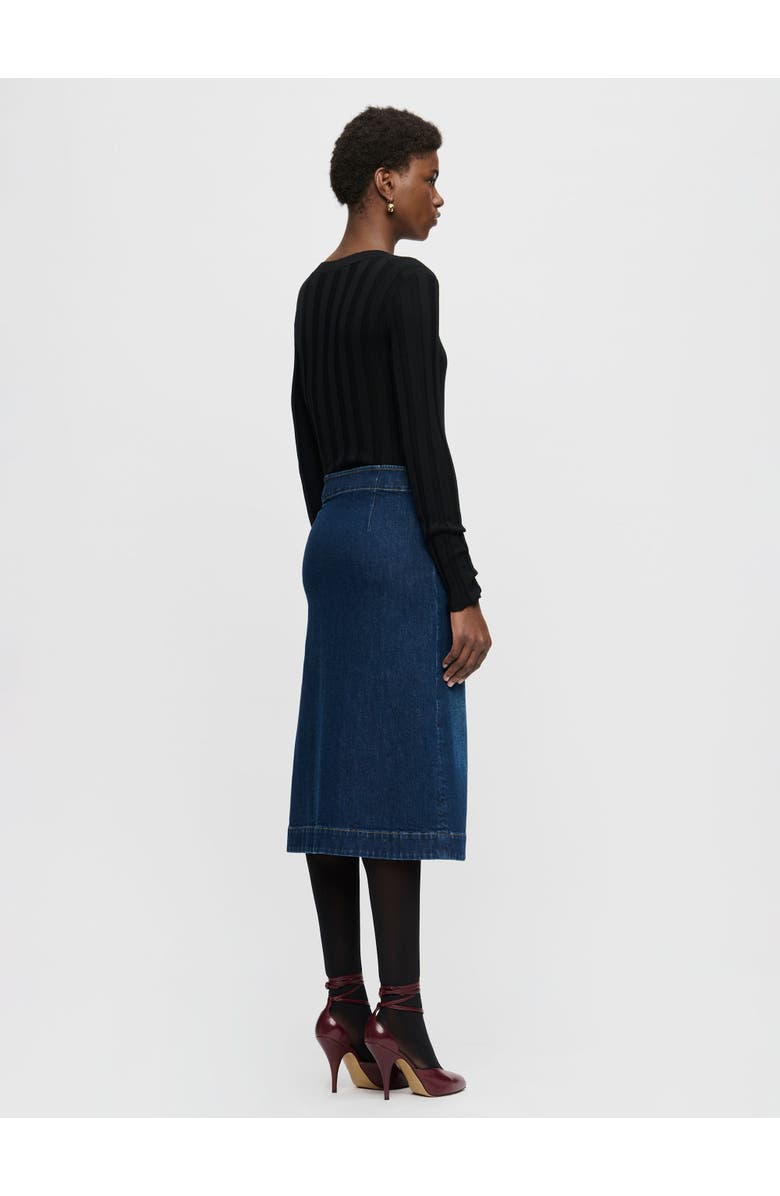 Callas Milano Fernanda Stretch denim skirt, Alternate, color, Blue