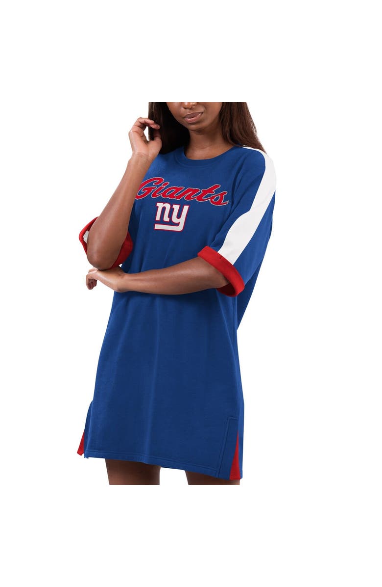 G-III 4HER BY CARL BANKS Women's G-III 4Her by Carl Banks Royal New York Giants Flag Sneaker Dress, Alternate, color, Royal