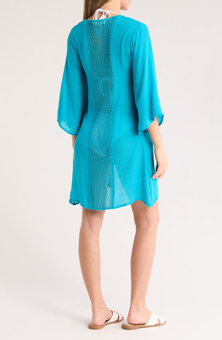 Elan Crochet Cover-Up Duster, Alternate, color,