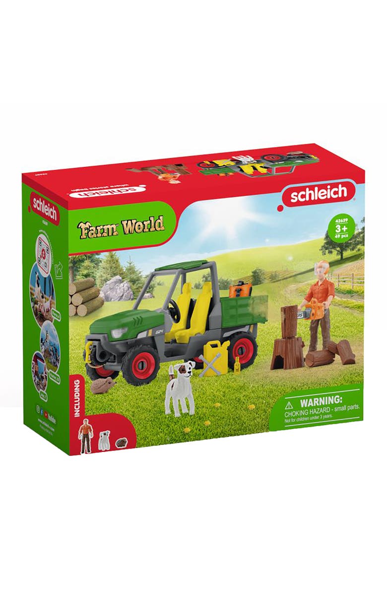 Schleich Farm World Working In The Forest Figurine Playset, Main, color, Multicolored