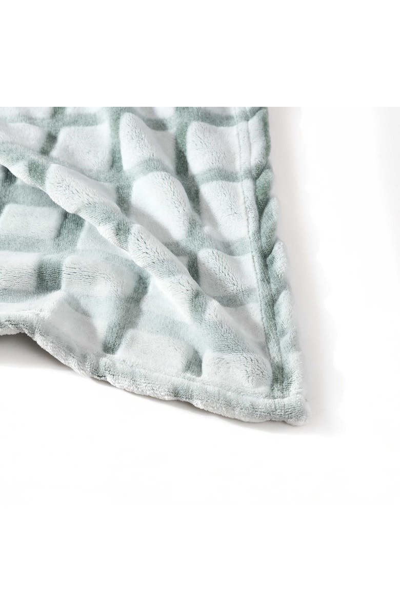 Kenneth Cole New York Tipped Grid Throw Blanket, Alternate, color,