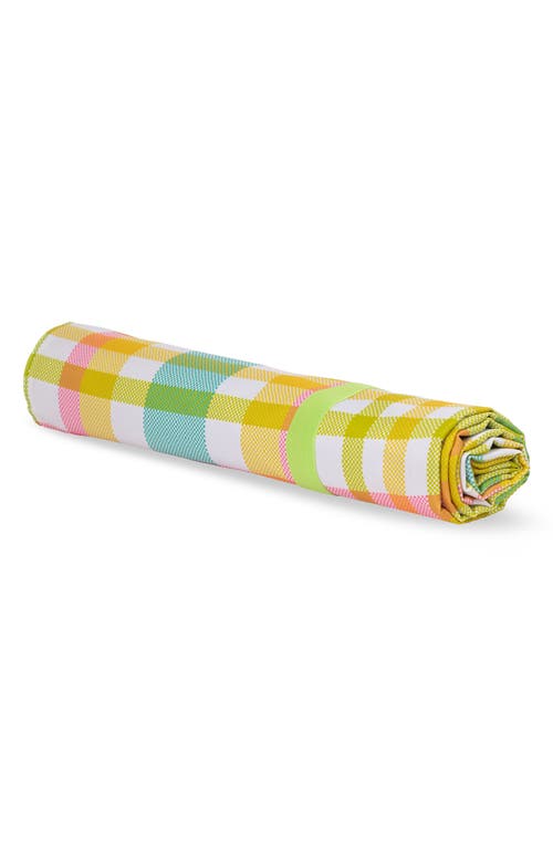 Kate Spade New York Garden Plaid Picnic Blanket In Yellow