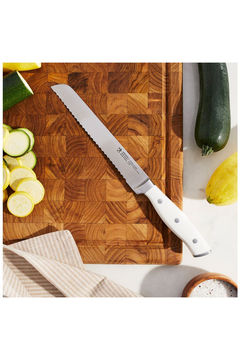 Forged Accent 8-Inch Bread Knife, Alternate, color, WHITE