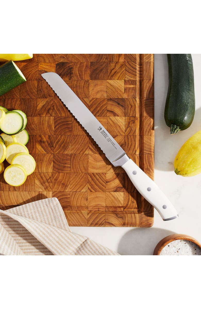HENCKELS CUTLERY Forged Accent 8-Inch Bread Knife, Alternate, color, White