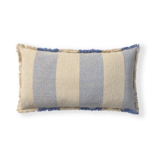 Lorena Canals Cushion Lines In Natural/blue