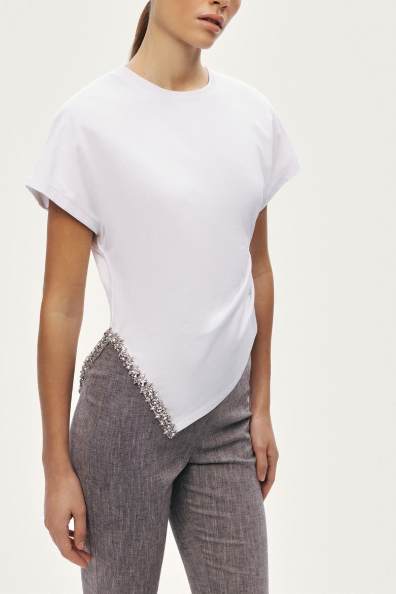 Tailored Linen Blend Capri Pants, Alternate, color, Grey