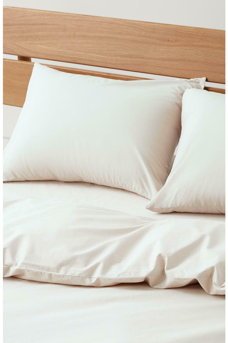 Organic Cotton Organic Cool-Air Percale Sham 2-Pack, Alternate, color, Bone