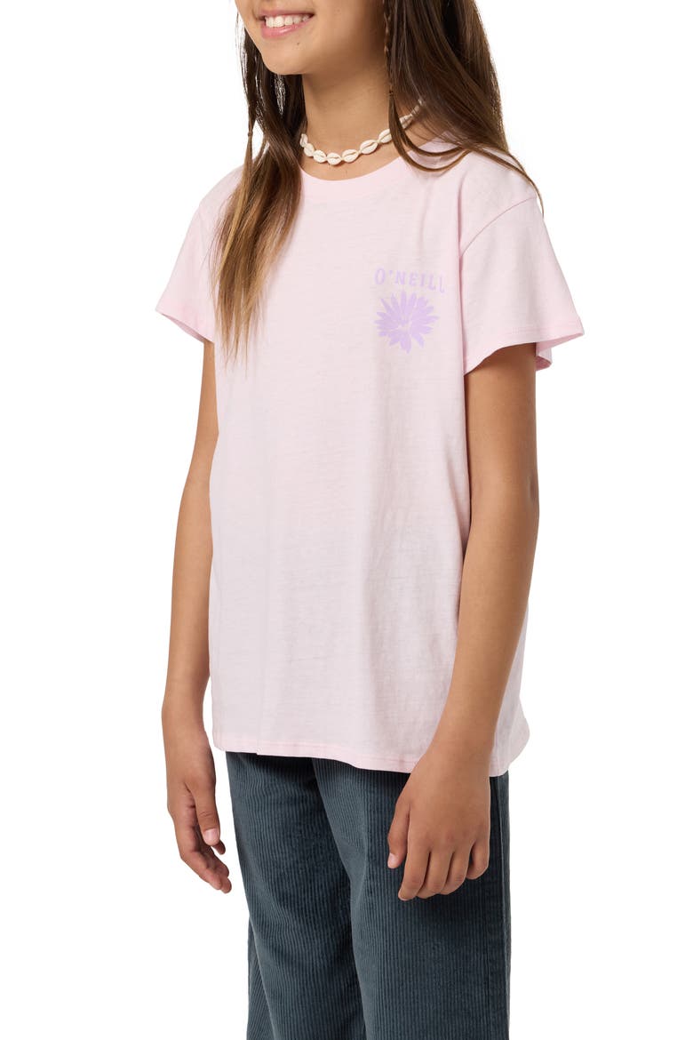 Kids' Heritage Daisy Oversize Graphic T-Shirt, Alternate, color, PINK