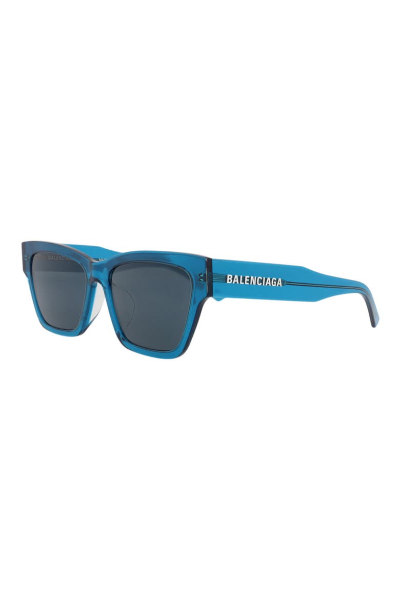 56mm Square Sunglasses, Alternate, color, BLUE