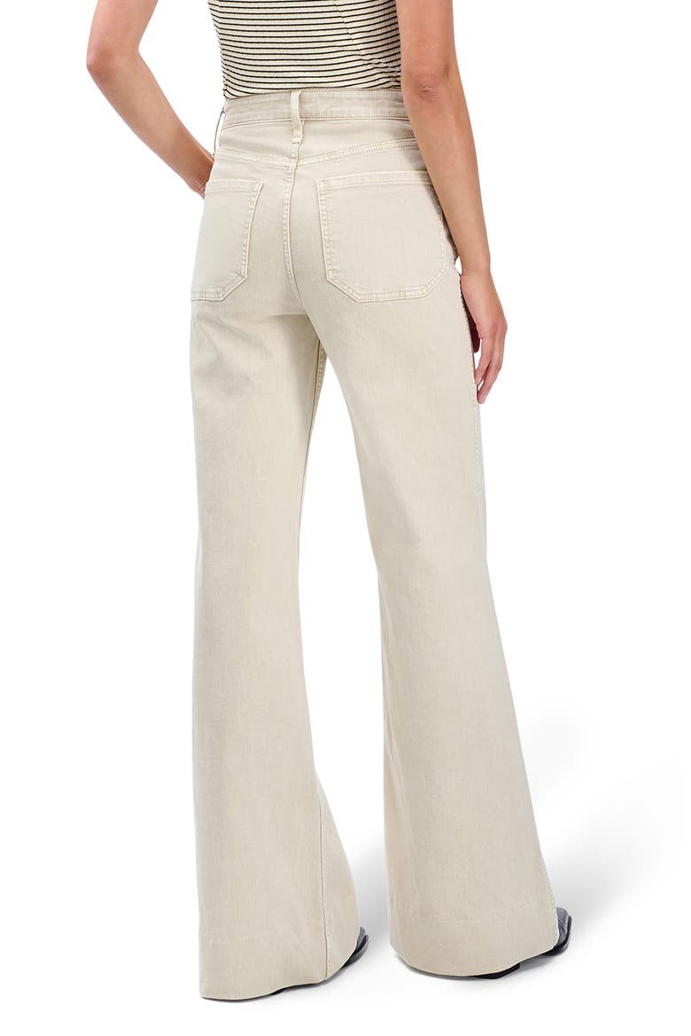 Skylar High Waist Flare Trouser Jeans, Alternate, color, SANDSTONE