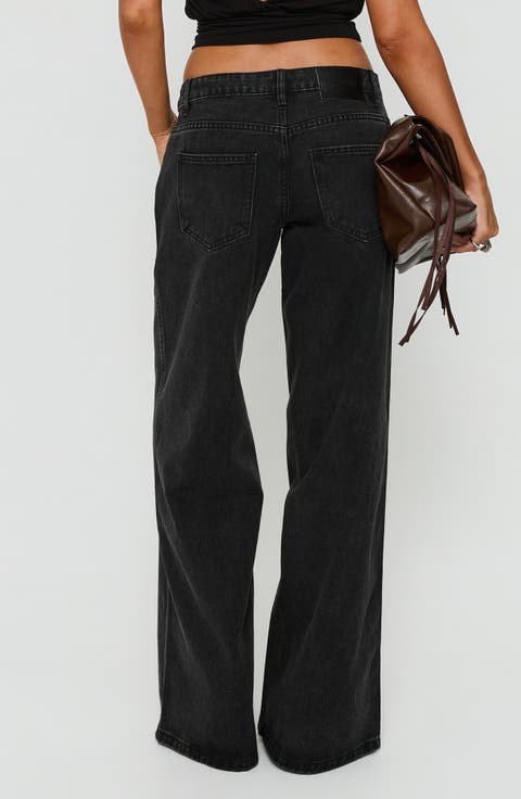 Picco Ultra Low Rise Wide Leg Jeans