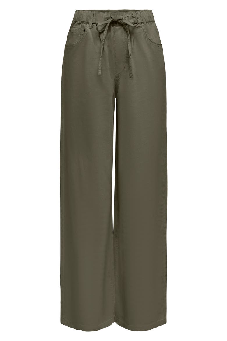 Onsilla Pull-On Wide Pants, Main, color, KALAMATA