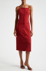 STAUD Una Tailored Midi Dress