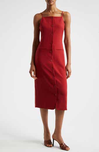 STAUD Una Tailored Midi Dress
