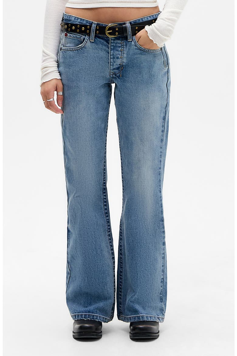Teo Relaxed Flare Bootcut Jeans, Main, color, LIGHT VINTAGE