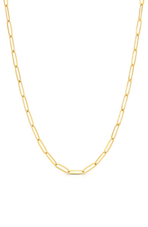 Large Flat Link Necklace