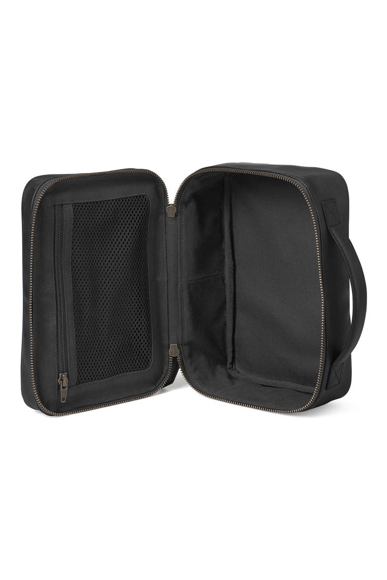 Rhodes Leather Dopp Kit, Alternate, color, BLACK FULL GRAIN