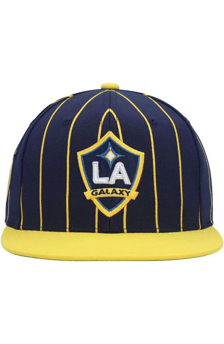 Mitchell & Ness Men's Mitchell & Ness Navy LA Galaxy Team Pin Snapback Hat, Alternate, color, Navy