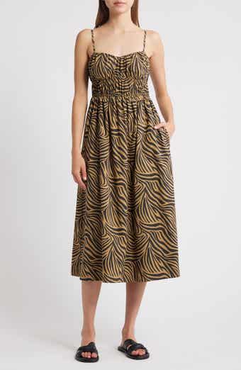 Rails Breeze Shirred Bodice Cotton Blend Sundress