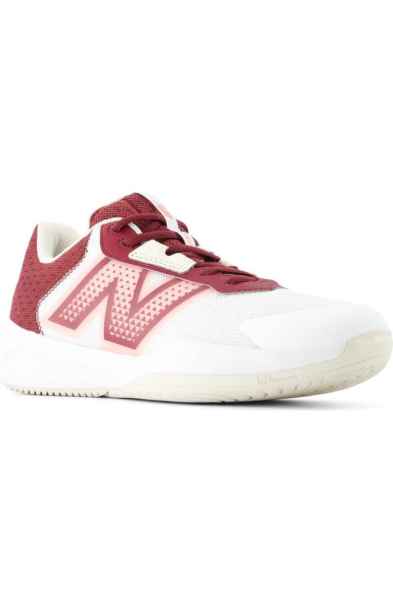 New Balance 696 Sneaker - Multiple Widths Available, Main, color, White/ Monarch Burgundy