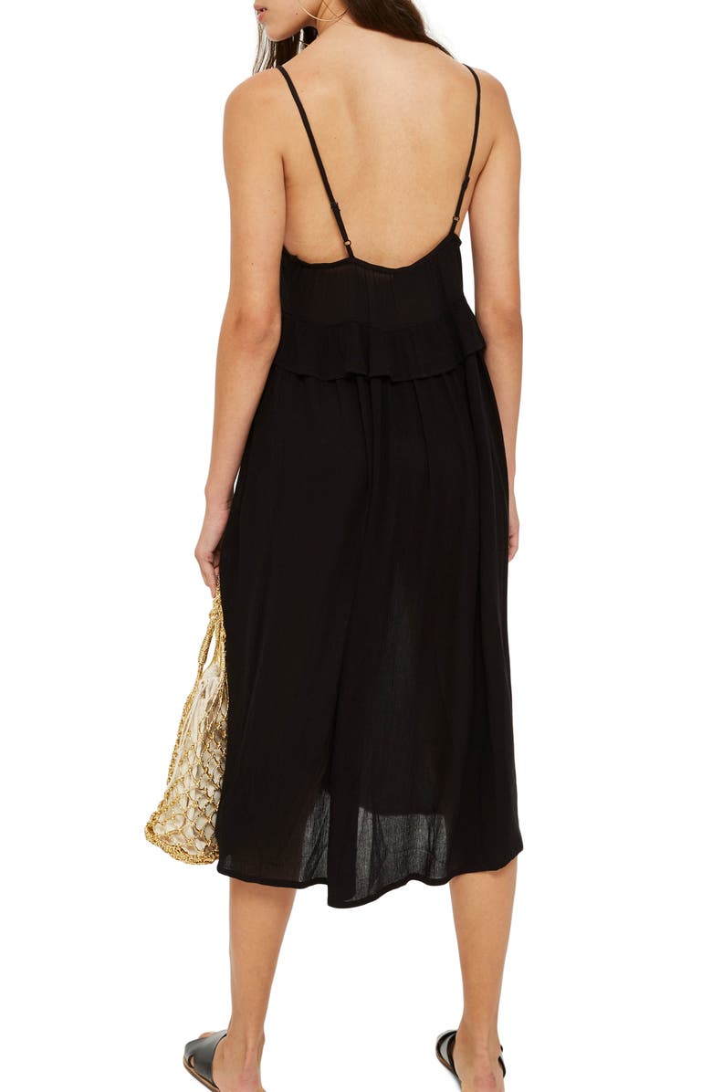 Topshop Midax Button Through Cover-Up, Alternate, color, 