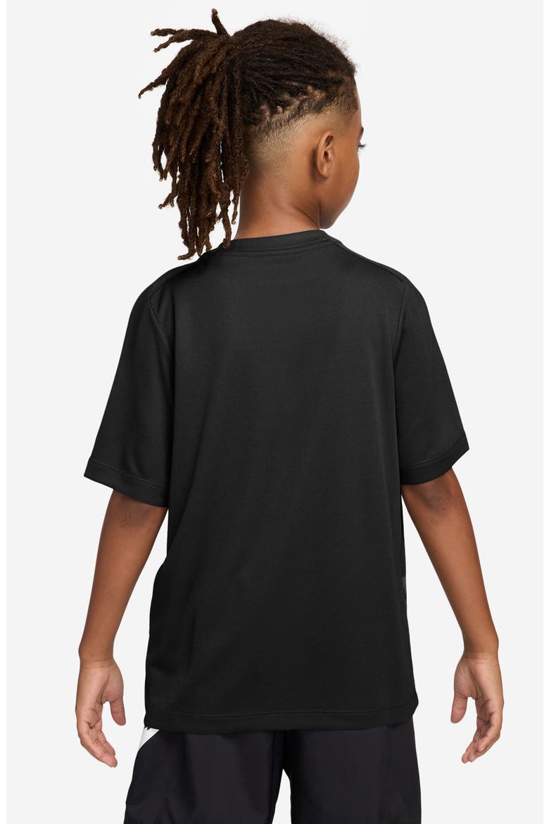 Kids' Dri-FIT Graphic T-Shirt, Alternate, color, BLACK/ WHITE