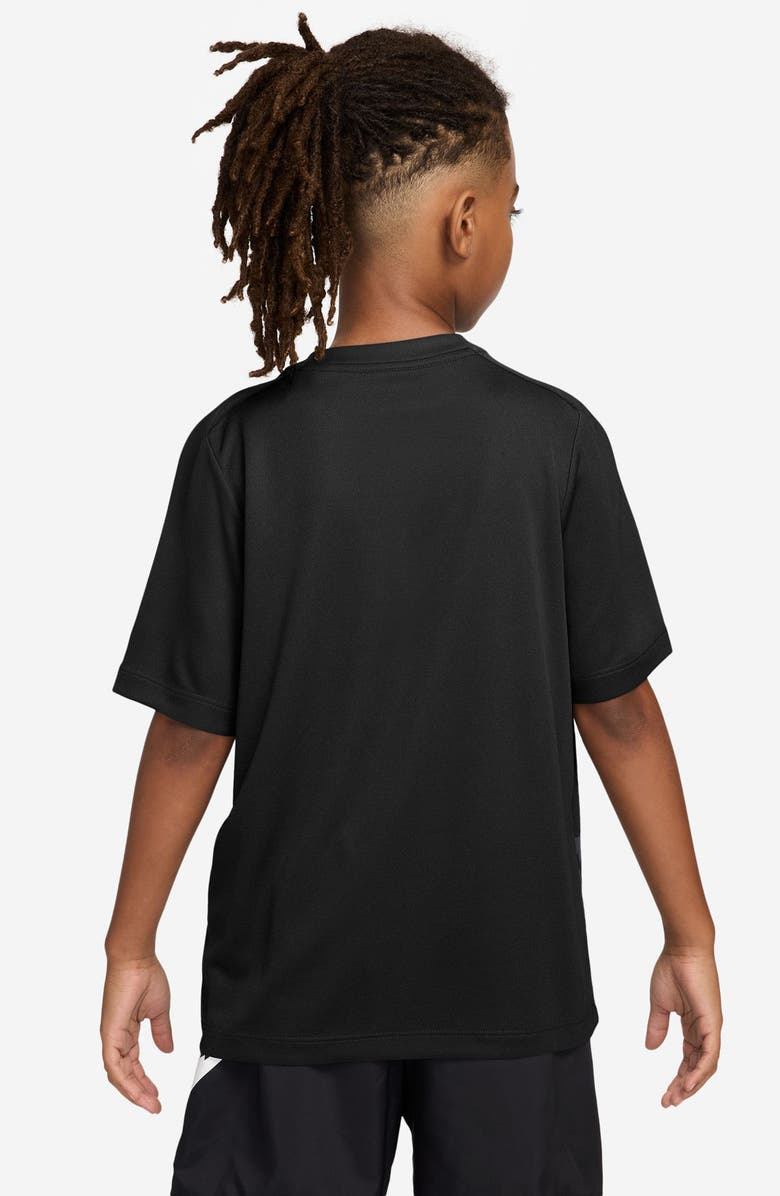 Nike Kids' Dri-FIT Graphic T-Shirt, Alternate, color, Black/ White