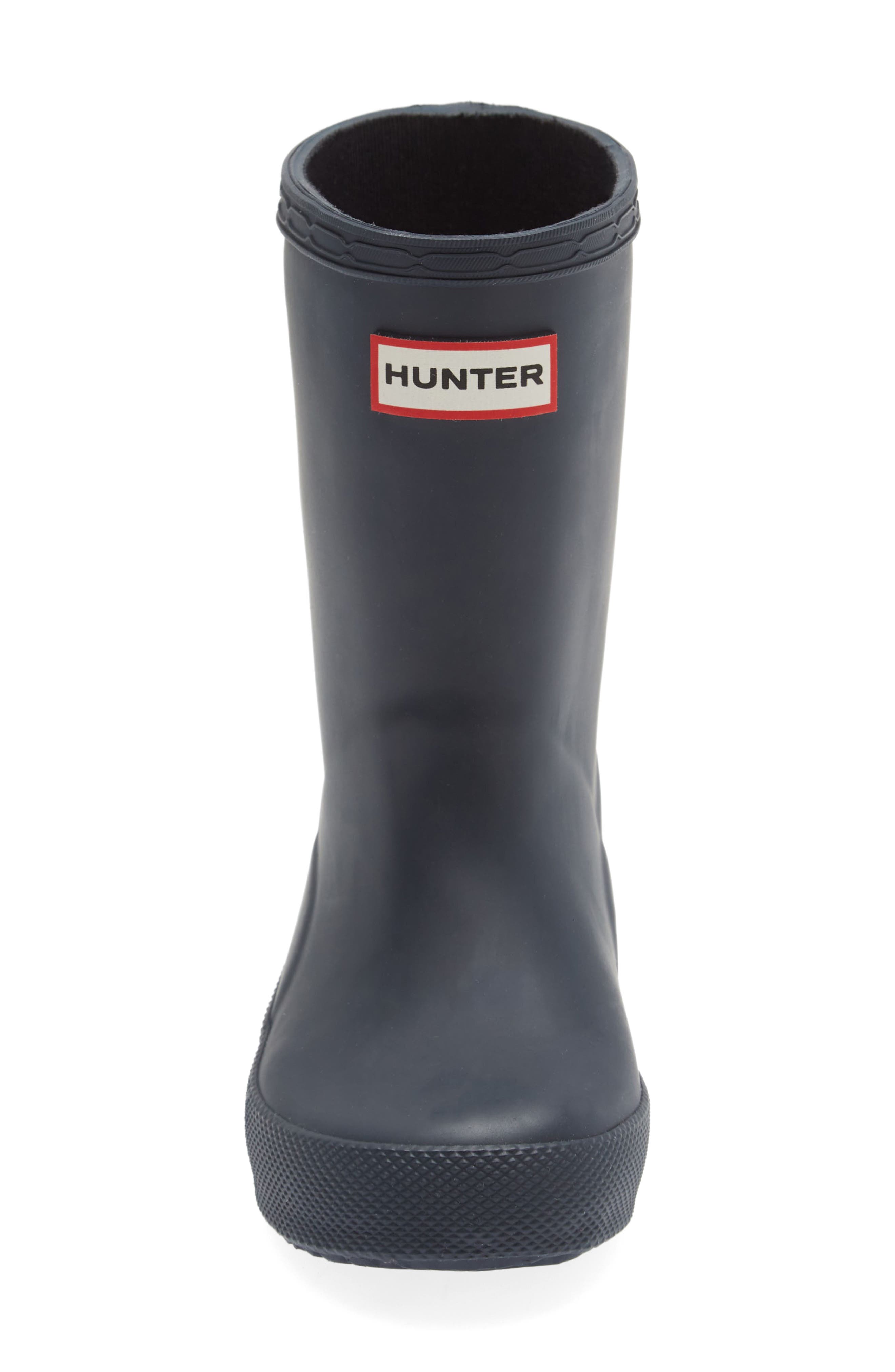 Hunter Kids' First Classic Rain Boot, Alternate, color, Navy