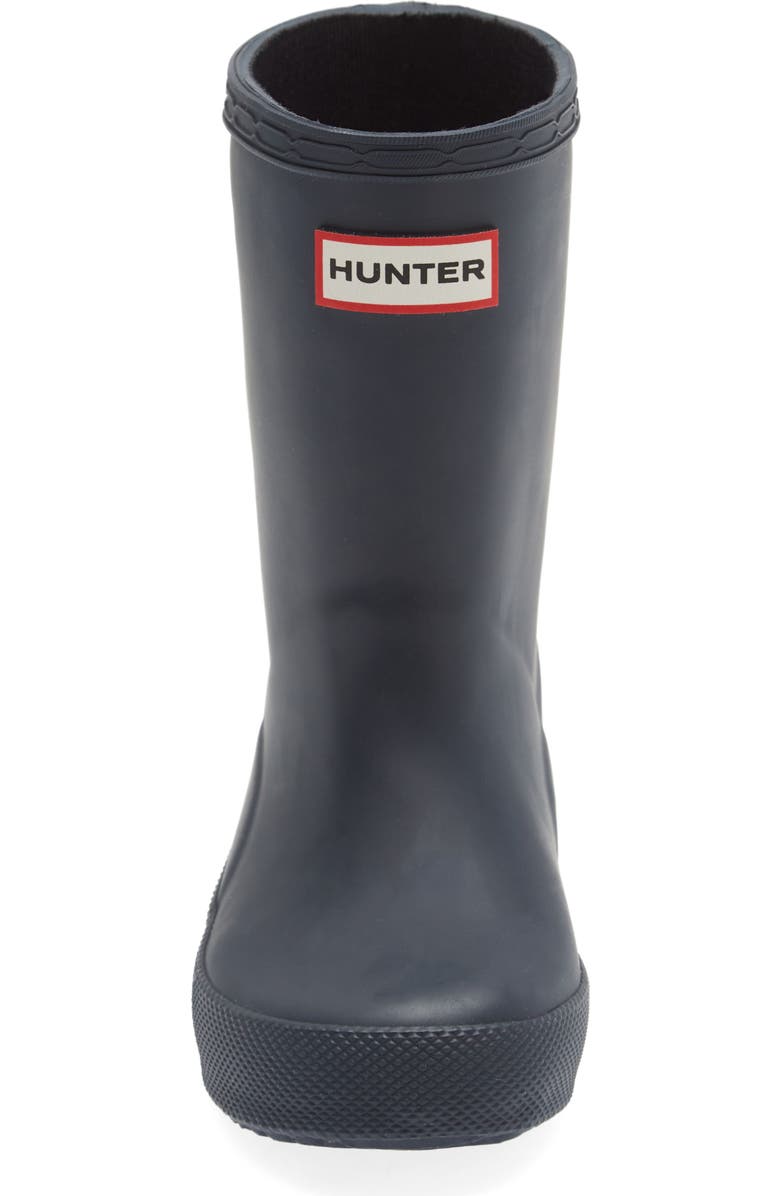 Hunter Kids' First Classic Rain Boot, Alternate, color, Navy